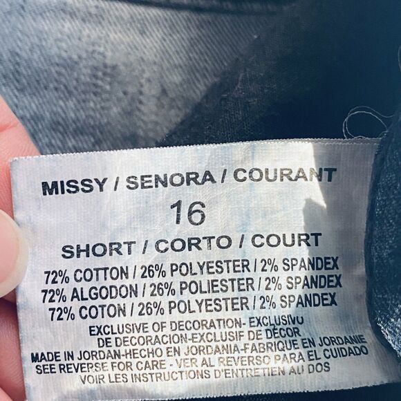 Gloria Vanderbilt Jeans Womens Size 16 Short Amanda Dark Wash Ankle Classic - Picture 8 of 9